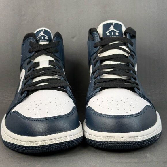 Nike Air Jordan 1 Mid 'Armory Navy' athletic sneaker shoes men’s size 11 - Picture 3 of 12